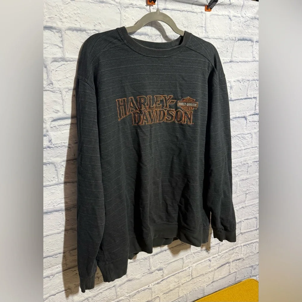 Harley-Davidson Men's Charcoal Sweatshirt, Size XL - Picture 2 of 9